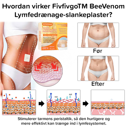 Bee Venom Slankeplaster til lymfedrænage (1 æske / 7 plastre)