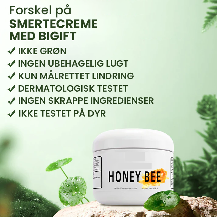 Australsk honningbigiftssmerter og knoglehelende creme